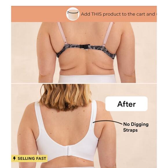 Truekind® Daily Comfort Wireless Shaper Bra Chai Size XL - Picture 4 of 6